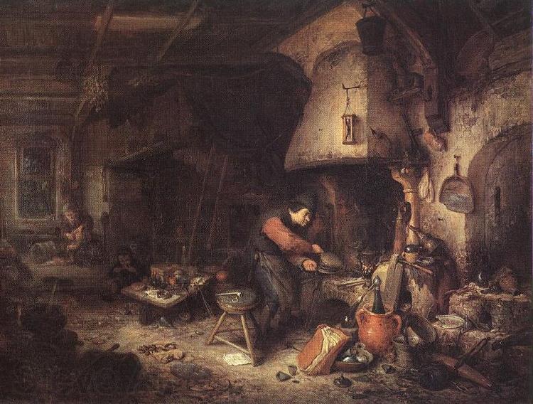 Adriaen van ostade Alchemist Norge oil painting art